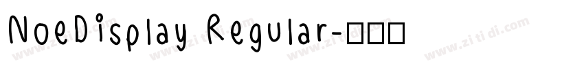 NoeDisplay Regular字体转换